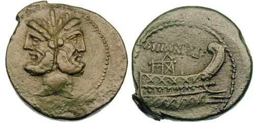 junia roman coin as